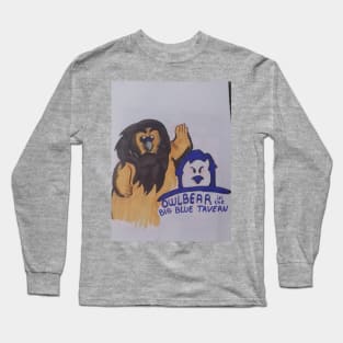 OwlBear in the Big Blue Tavern Long Sleeve T-Shirt